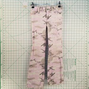 Bongo Girls Embroidered Camo Pants